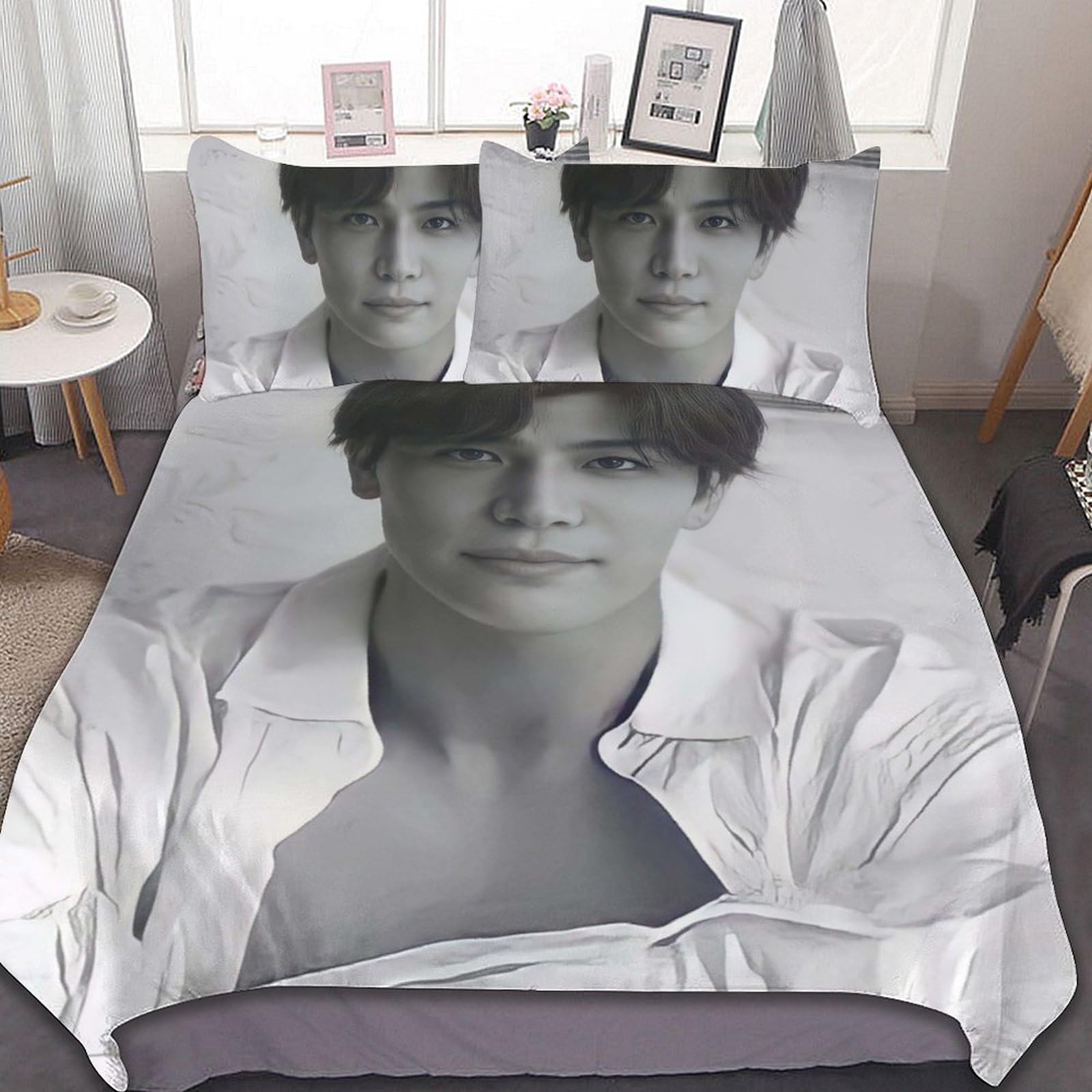 Amazon.co.jp: 岩田剛典 (3) 寝具 3ピース ンベッドスプレッド 枕